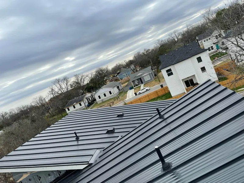 Standing seam metal roof panels with vents for Skylight Repair in Lysander